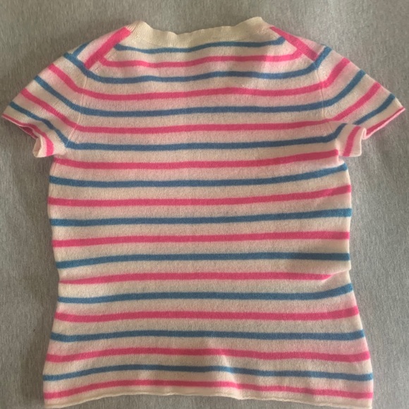 White + Warren striped cashmere sweater - Picture 5 of 6